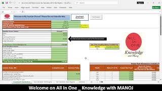 Income Tax Calculator Old Vs New Regime for FY 202425 AY 202526 with Excel Automation Sheet [upl. by Tirza888]