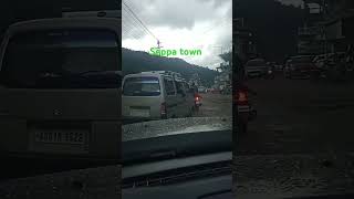 Look road condition at seppa town [upl. by Llehsar993]