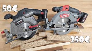 Parkside Performance Circular Saw PHKSAP 12 A1 vs Milwaukee M12 CCS44 [upl. by Cerveny935]