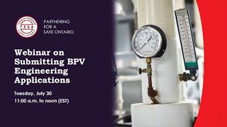 Webinar on Submitting BPV Engineering Applications 2024 [upl. by Nerita532]