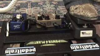 Wilson Effects RIPPAH Q Wah with Analogman Sunlion Fuzz amp GMD LOTHAR effects pedal demo [upl. by Hepsibah]