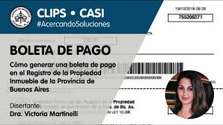 Boleta de pago en el Registro de la Propiedad Inmueble  CLIPS CASI [upl. by Niryt770]