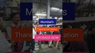 Mumbais Thane amp Virar Station for Upgrading😱shorts virarvasai indianrailways mumbailocal irctc [upl. by Syah]