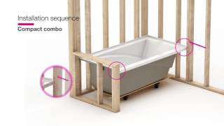 MAAX ModulR — Combo shower and bathtub installation [upl. by Suzanna]