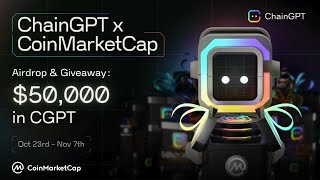 AIRDROP ChainGPT CGPT НА COINMARKETCAP  АИРДРОП КРИПТОВАЛЮТЫ  РАЗДАЧА ОТ КОИНМАРКЕТКАП [upl. by Iuq]