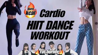 3min Fat Burn HIIT Cardio Dance Workout 🔥 Get Fit amp Toned🔥 Kpop Fitness IVE I AM x Fashion Chingu [upl. by Jillane]