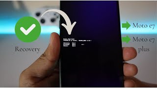 Como entrar a recovery en Motorola Moto e7  Moto e7 plus [upl. by Kamin]