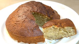 Air Fryer Banana Cake simple recipe 🍌 🎂 [upl. by Wilmott180]