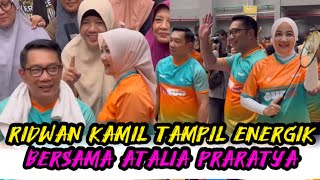 RIDWAN KAMIL amp ATALIA PRARATYA TAMPIL ENERGIK MENANGKIS SMASH LAWANridwankamil ataliapraratya [upl. by Sitnik]