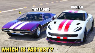 GTA 5  PEGASSI TOREADOR vs OCELOT PARIAH  Which is Fastest [upl. by Aelanna]