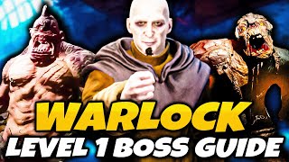 Kill Cyclops amp Cave Troll Level 1 as Warlock  Dark and Darker [upl. by Soalokcin]