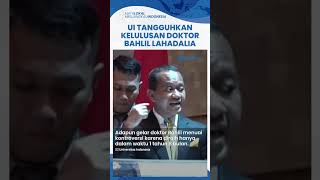 UI Minta Maaf dan Tangguhkan Kelulusan Doktor Bahlil Lahadalia Begini Respons Menteri ESDM [upl. by Harlin185]