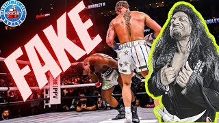 FAKE Woodley Takes Dive Vs Jake Paul DEBUNKED [upl. by Cyn]