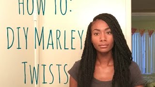 DIY Marley Twist Tutorial  Invisible Root Method  Lay Those Edges [upl. by Yennek]