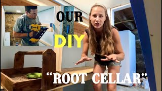 Couple Build ROOT CELLAR  DIY  Will it Work couple homestead diy [upl. by Andriana]