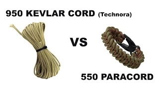 950 Kevlar Cord VS 550 Paracord  Canadian Prepper [upl. by Coraline]