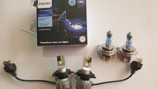 LED Philips Ultinon Pro3021 vs Osram NBR H4 [upl. by Eixel627]