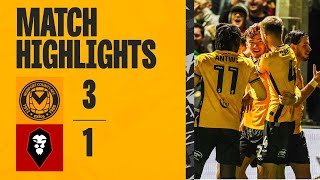 HIGHLIGHTS  Newport County 31 Salford City [upl. by Amargo]