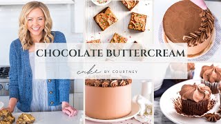 How to Make the Most Delicious Chocolate Buttercream [upl. by Nosnevets]