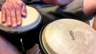 How to play bongos Merengue playing along [upl. by Ellerud]