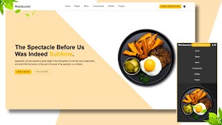 Responsive Food Website with HTML CSS and JavaScript  StepbyStep Tutorial [upl. by Car]