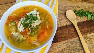 Sopa de verduras con pollo [upl. by Eriam]