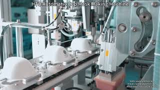 How to make FFP3 cup mask by automatic machine [upl. by Eelsel]