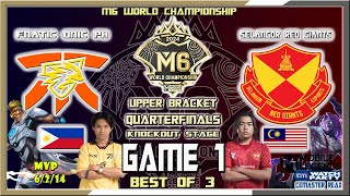 FNATIC ONIC PH vs SRG Game 1  KELRA BRUNO vs INNOCENT MOSKOV  M6 World Championship Knockout Stage [upl. by Riess]