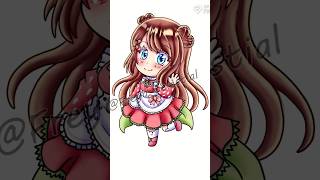 Vtuber Chibi Emirichu emirichu chibi art shortvideo shorts short shortsvideo drawing [upl. by Aronas]