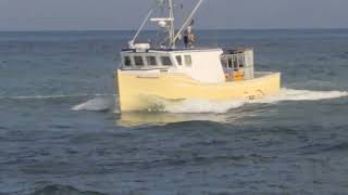 Boat  The Knucklehead Approaches The Manasquan Inlet [upl. by Odine]