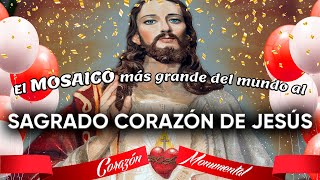 El MOSAICO mas grande del mundo al SAGRADO CORAZÓN DE JESÚS  Padre Arturo Cornejo [upl. by Ennad]