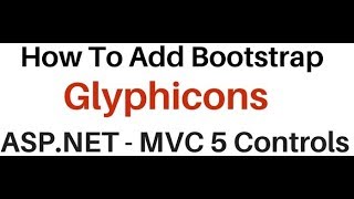 How To Add Glyphicon In the mvc textbox controls Bootstrap [upl. by Radke26]