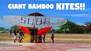 AMAZING GIANT BAMBOO KITES IN THE PHILIPPINES Traditional Filipino Borador Festival [upl. by Namrac]