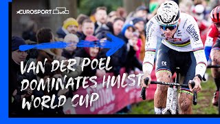 Van Der Poels Seventh Consecutive Victory 🙌  UCI Cyclocross World Cup Highlights  Eurosport [upl. by Birchard595]