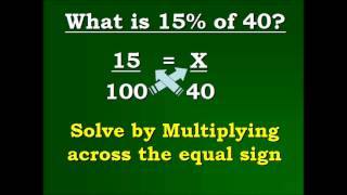 Equations and Percents Video 1 of 5 [upl. by Shippee323]