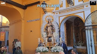 4K Traslado de la Pura y Limpia del Postigo al Convento de la Encarnación  Sevilla 2024 [upl. by Znieh919]