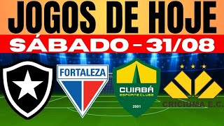 JOGOS DE HOJE  BRASILEIRÃO 2024 I SÁBADO 31082024  QUEM GANHA [upl. by Angus]