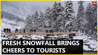 Snowfall Finally Returns To Kashmir Valley After Prolonged Dry Spell  India Today News [upl. by Zeidman251]