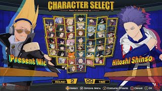 My Hero Ones Justice 2  All Characters  DLC Present Mic Updated [upl. by Myra140]