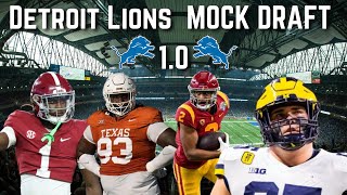 Detroit Lions Mock Draft 10 Every Pick for the Detroit Lions 2024 NFL Draft [upl. by Ggerk]