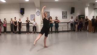 Battements Tendus amp Dégagés in Épaulement ballet class tutorial beginner [upl. by Jarl406]