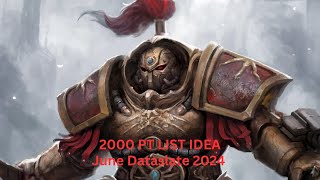 Adeptus Custodes 2000pt List June Dataslate [upl. by Fadiman]