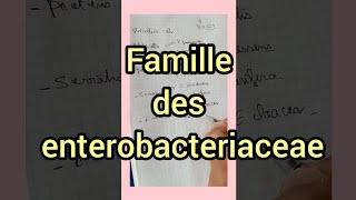 famille des enterobacteriaceaeعائلة les enterobacterie [upl. by Nonie615]