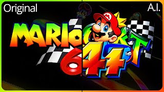 Mario Kart 64  Rainbow Road but its continued by an AI [upl. by Fidelity516]