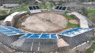 ICC Nassau County International Cricket Stadium Construction [upl. by Innoj318]