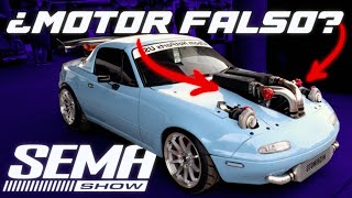 ¿Un MAZDA MIATA con MOTOR v10 FALSO 🤡 SEMA 2024 dia 1  JUCA [upl. by Meesaw]