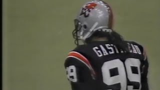 1990 Wk 04 Mark Gastineau s last professional game BC Lions vs Saskatchewan Roughriders [upl. by Rede]