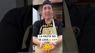 🛑🍝La PASTA NO se LAVA DESPUES de COCINARLA🇮🇹 chefroberta pasta food comida [upl. by Eirelav]