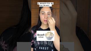 Benefits Of Phitkari For Skin💯 selfcare bodycare ytshorts shorts trending kayacarewithmaya [upl. by Anam]