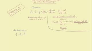 Matematik 3b Rationella uttryck  del 2 [upl. by Roswald]